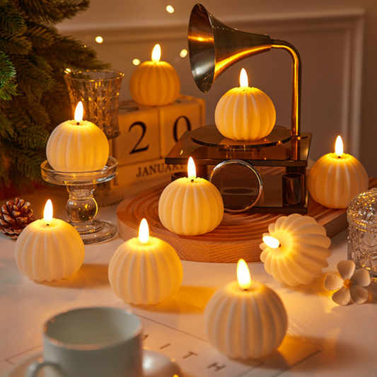 Flameless LED Bubble Block Candles