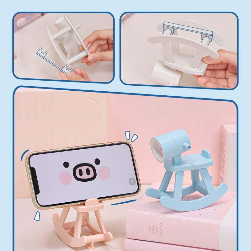 Rocking Horse LED Night Light and Phone Holder