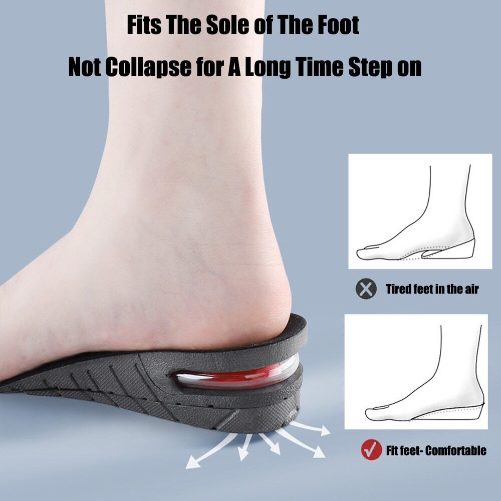 Adjustable Height Increase Insoles for Men and Women