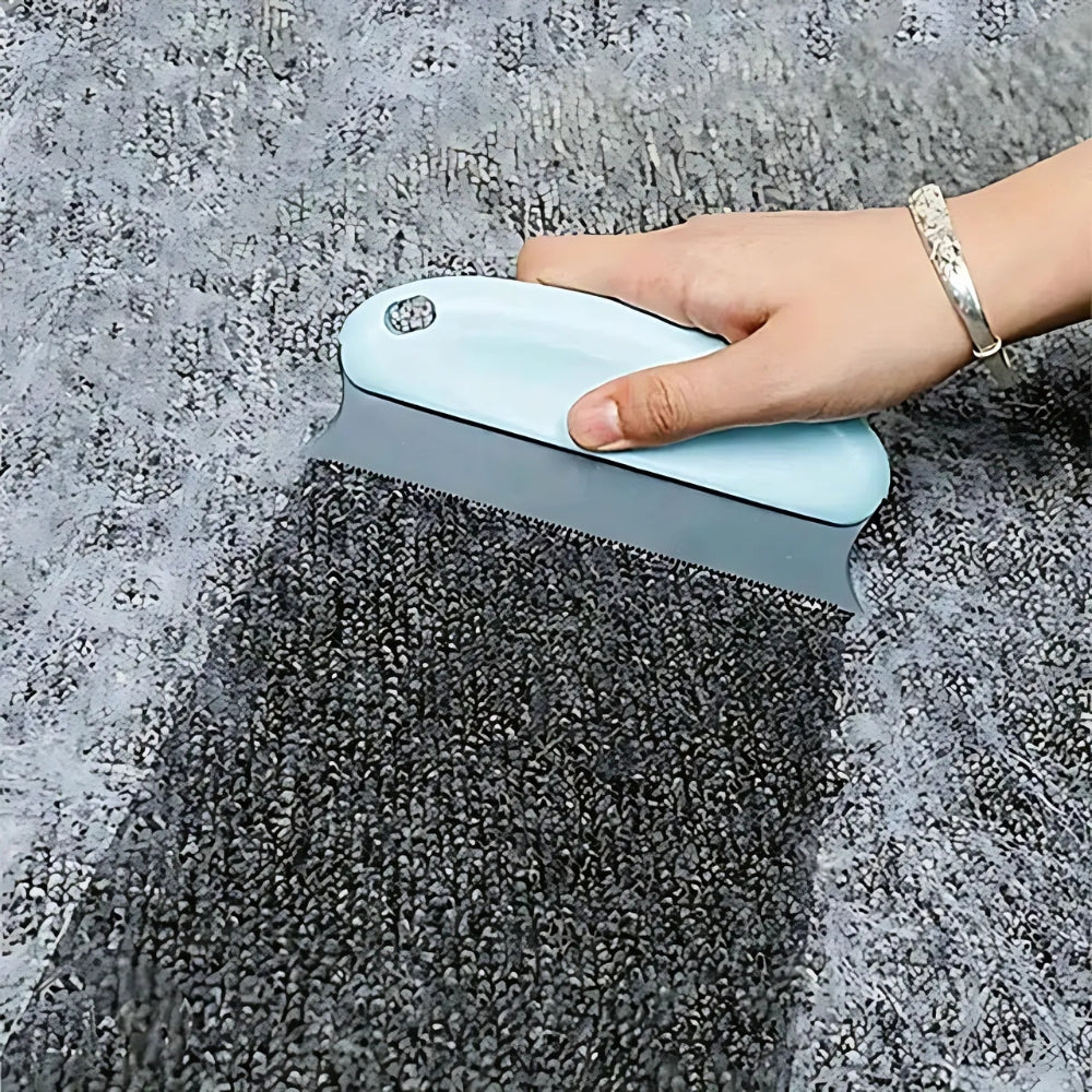 Pet Hair Remover Brush with Soft Rubber Bristles