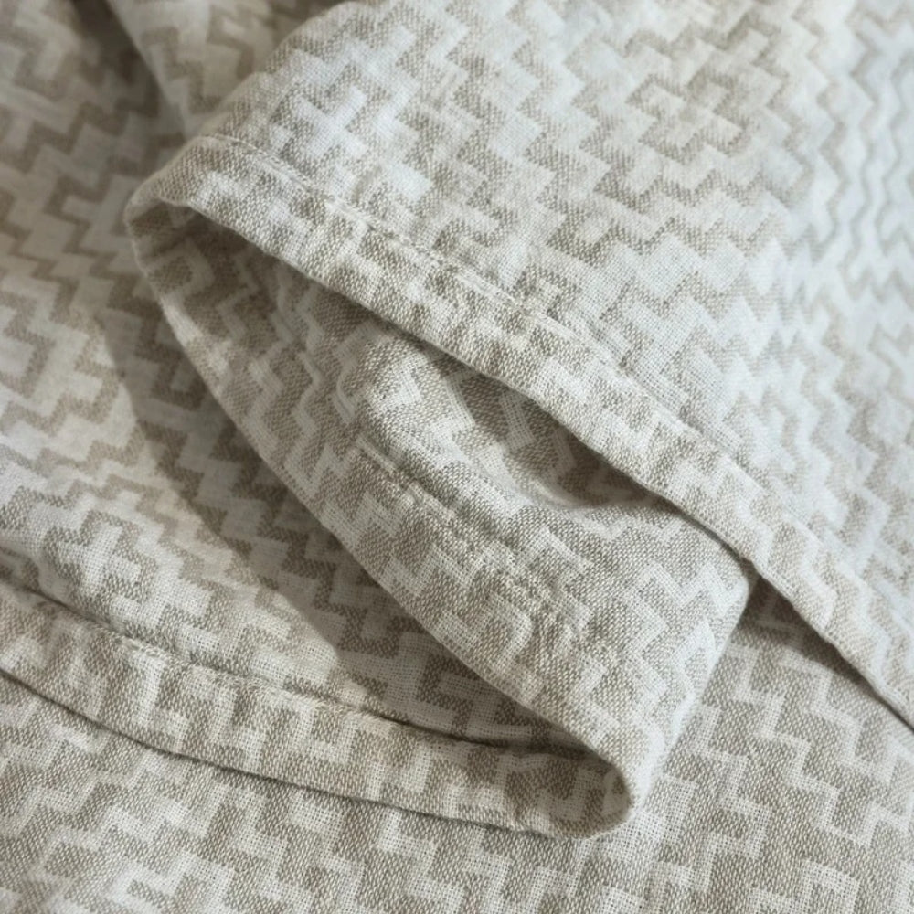 Cozy Maze Pure Cotton Throw Blanket