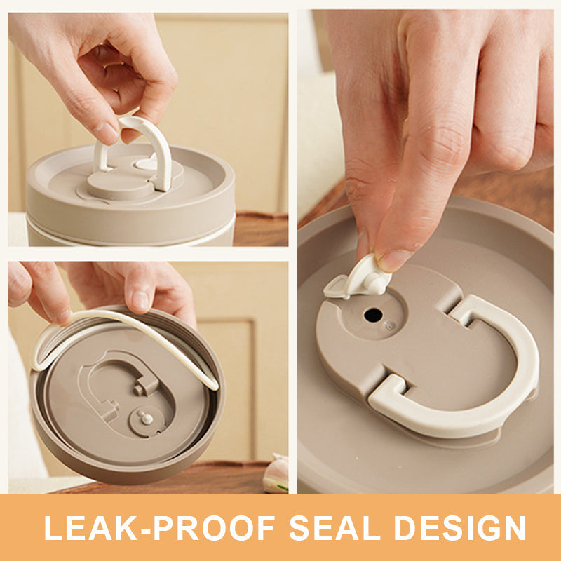 Portable Insulated Stainless Steel Lunch Box with Leak-Proof Design