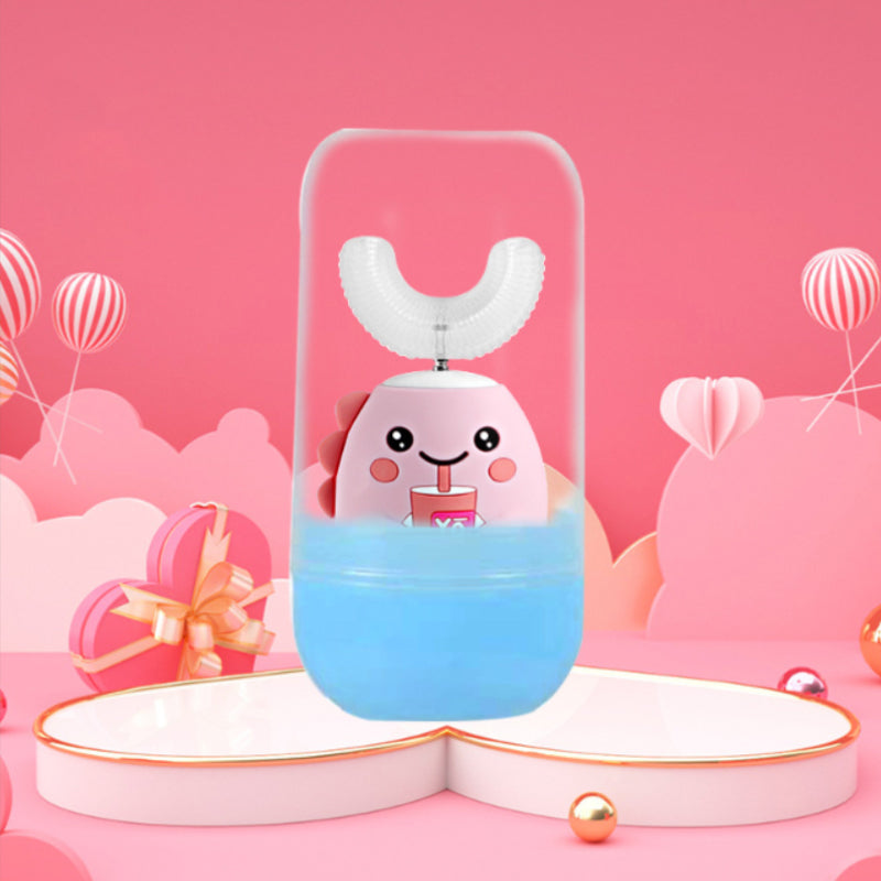 360 Degree Electric U-Shaped Sonic Toothbrush for Kids with 5 Cleaning Modes