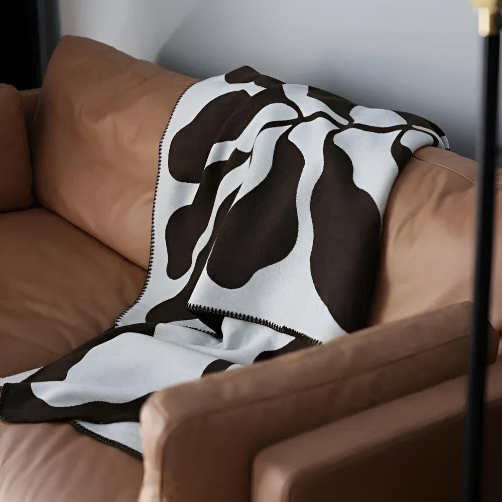 Abstract Pattern Acrylic Throw Blanket