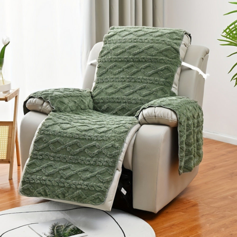 Quilted Diamond Pattern Recliner Slipcover
