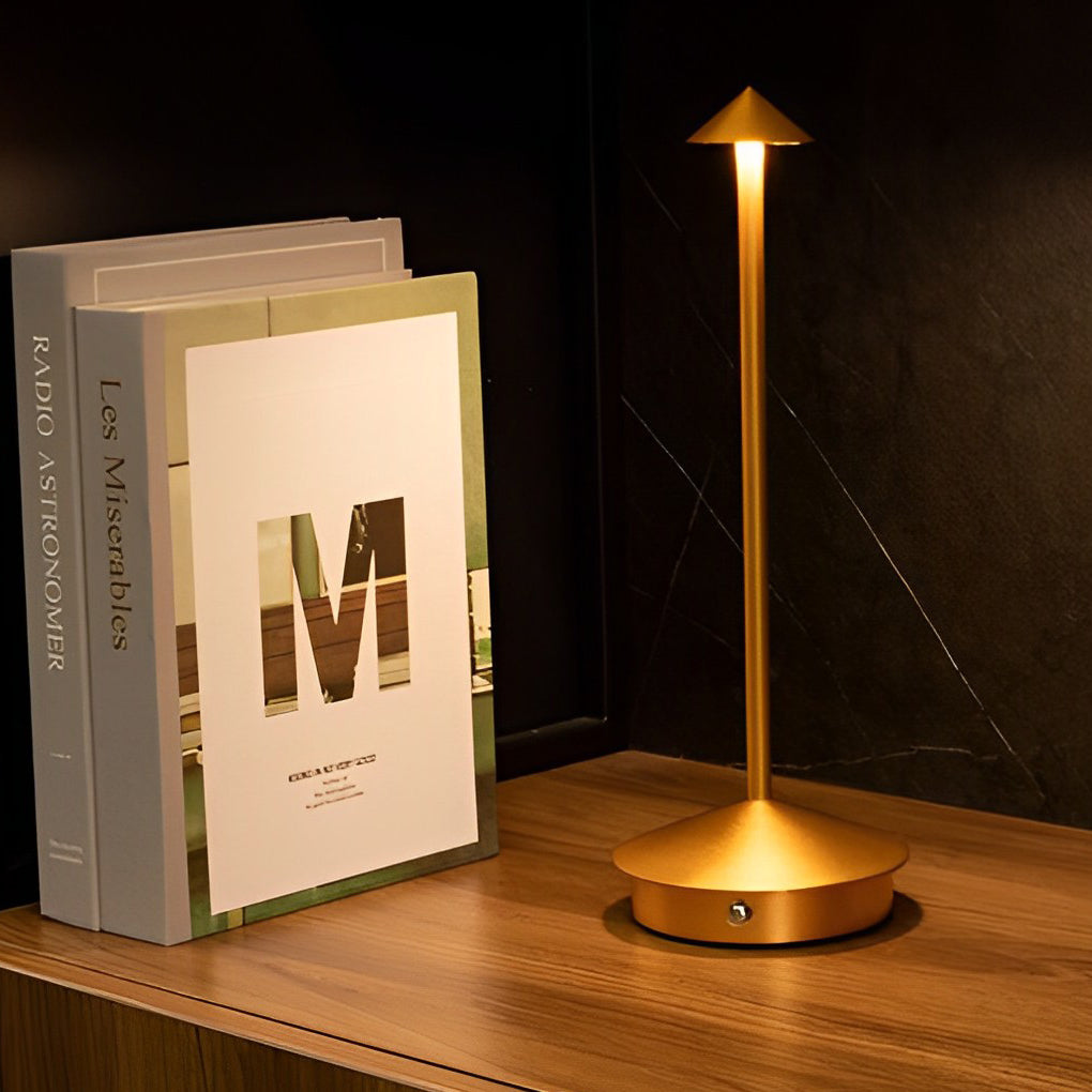 Rechargeable Dimmable USB Table Lamp - Modern Aluminum Design