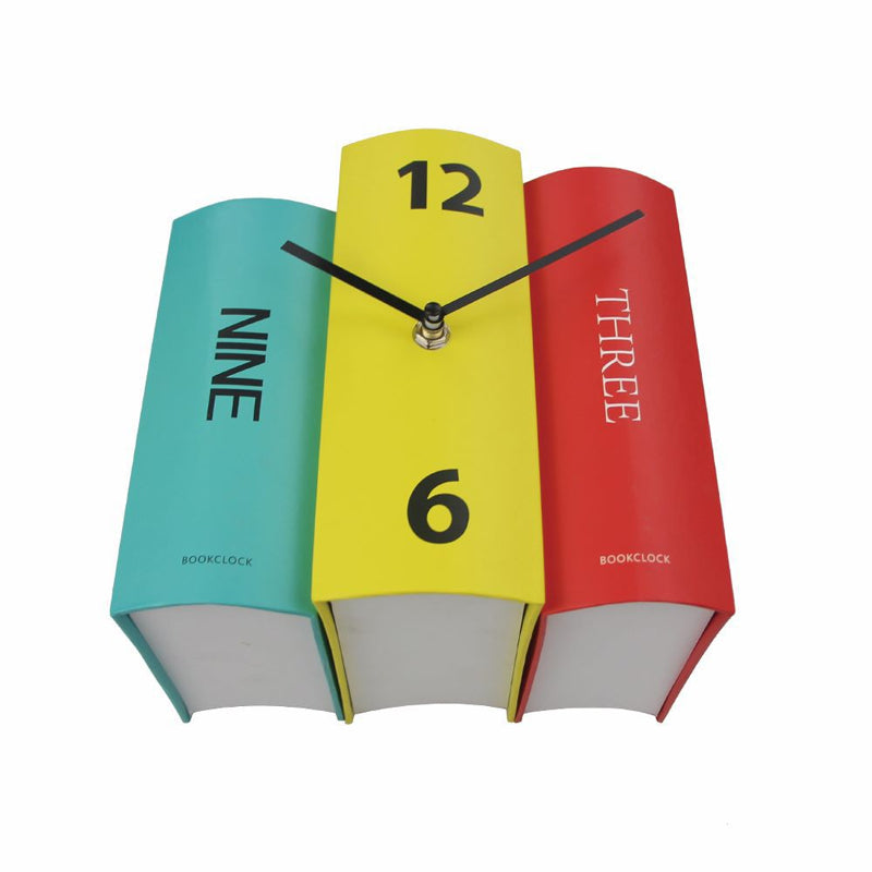 Eco-Friendly Book Clock in Scandinavian Style