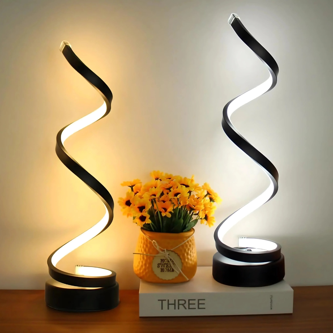 Dimmable Spiral LED Table Lamp