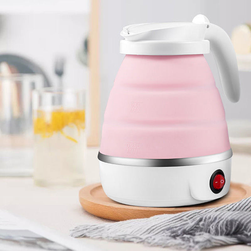 Portable Foldable Silicone Travel Kettle with Universal Plug