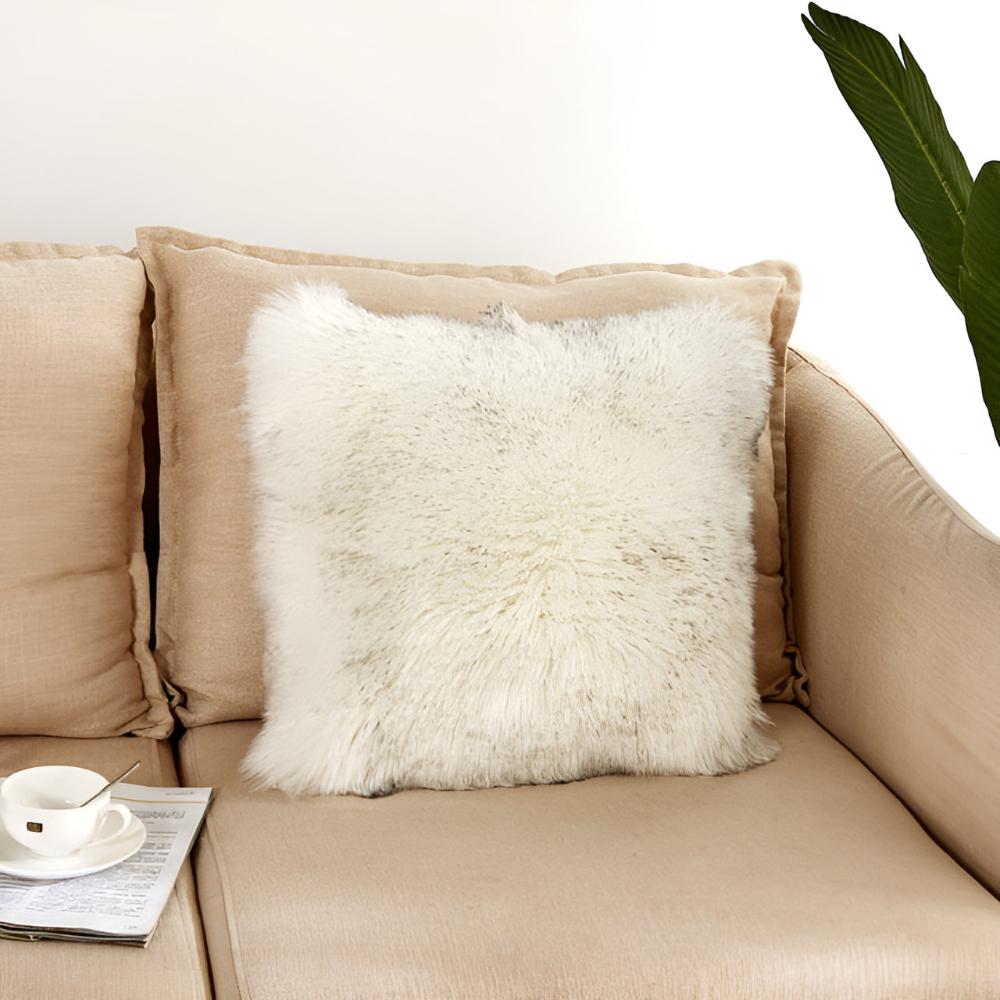 Plush Furry Cushion Covers 18x18 Inch