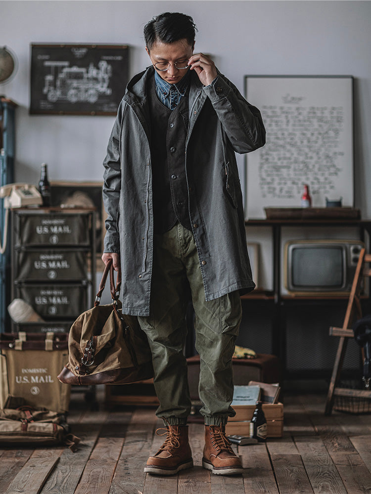 Hooded M51 Parka Shell with Adjustable Cuffs