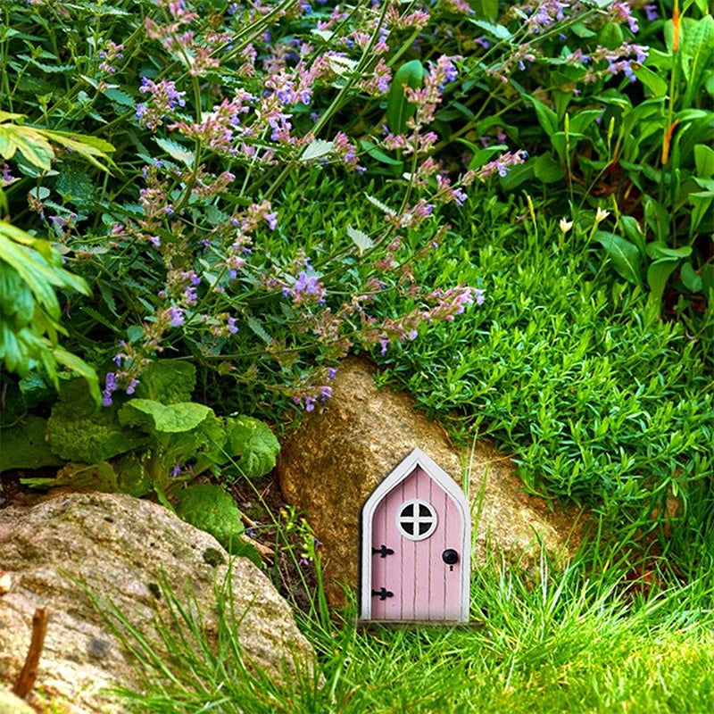 Miniature Wooden Fairy Door for Imaginative Decor