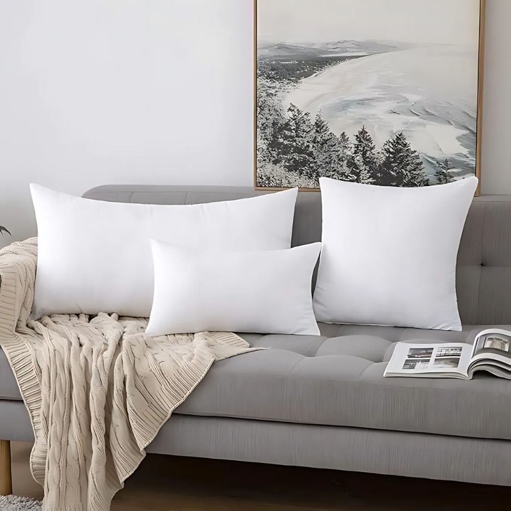 Plush Cotton Polyester Cushion Insert