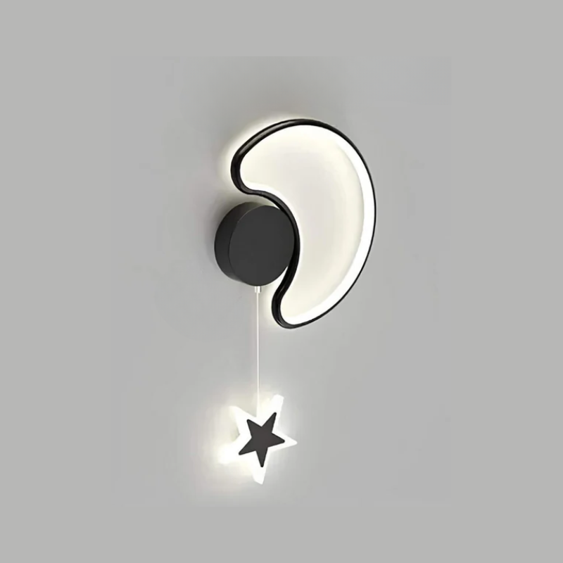 Magical Cloud and Star Wall Lamp with Moon Lighting