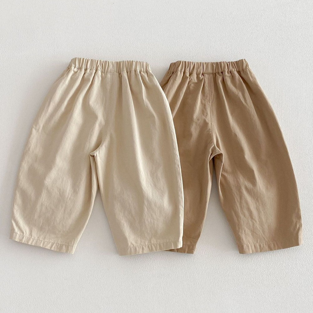 Comfortable Cotton Blend Cargo Pants for Toddlers and Kids with Pockets
