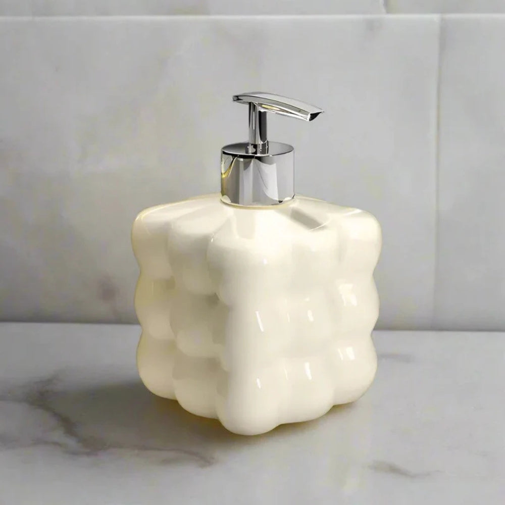 Puff Bubble Glossy Ceramic Soap Dispenser