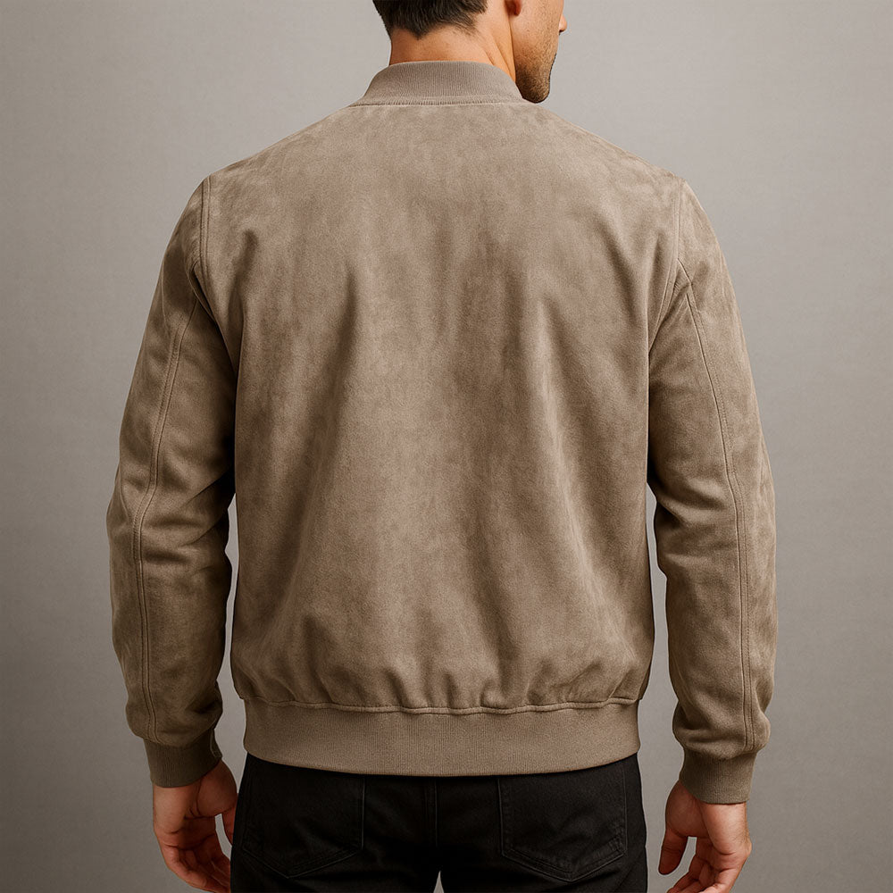 Men's Lightweight Suede Look Summer Jacket