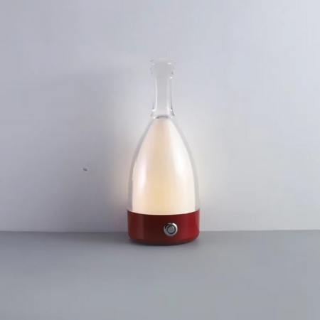 Rechargeable Wine Bottle Desk Lamp with Bluetooth Speaker