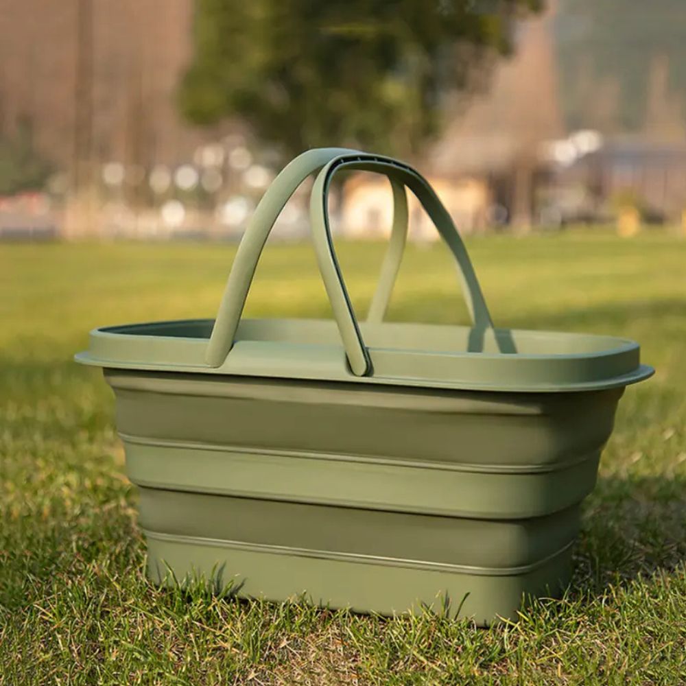 Collapsible Multi-Use Storage Basket for Camping and Home