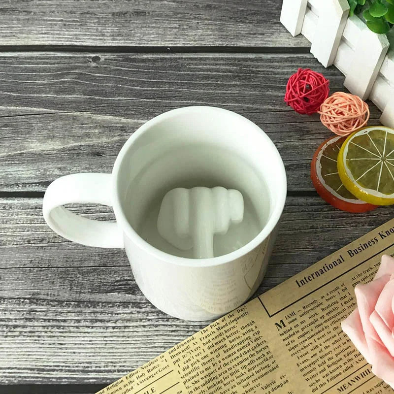 Funny Middle Finger Ceramic Coffee Mug