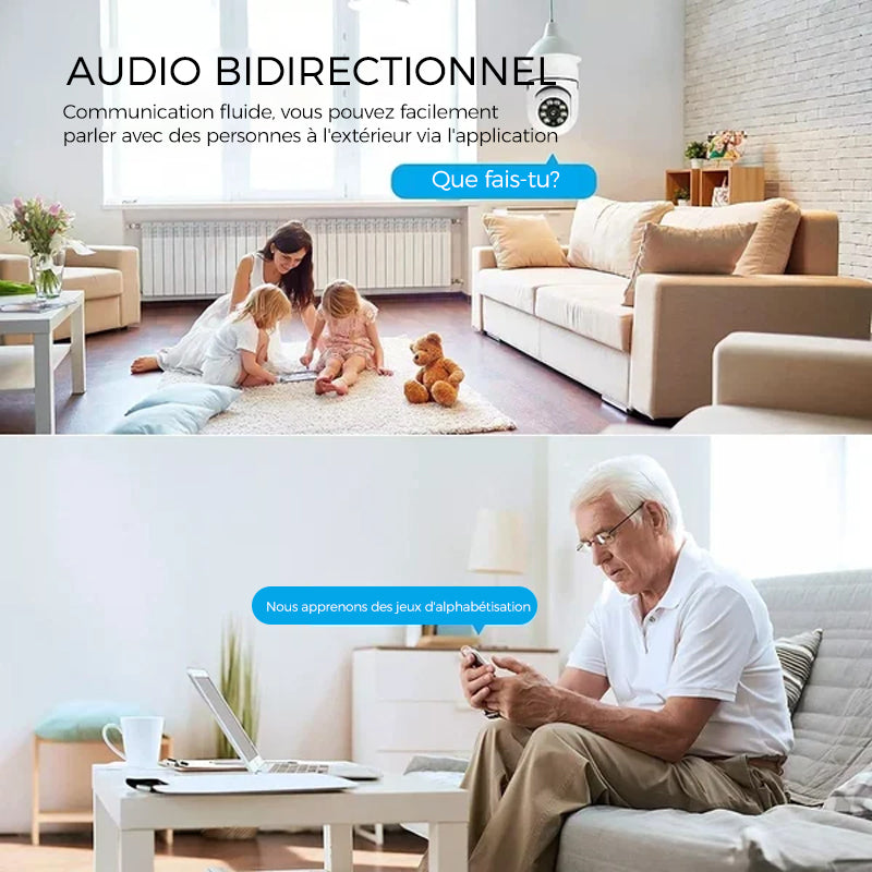 Wireless Wi-Fi Security Camera with Motion Detection and Night Vision