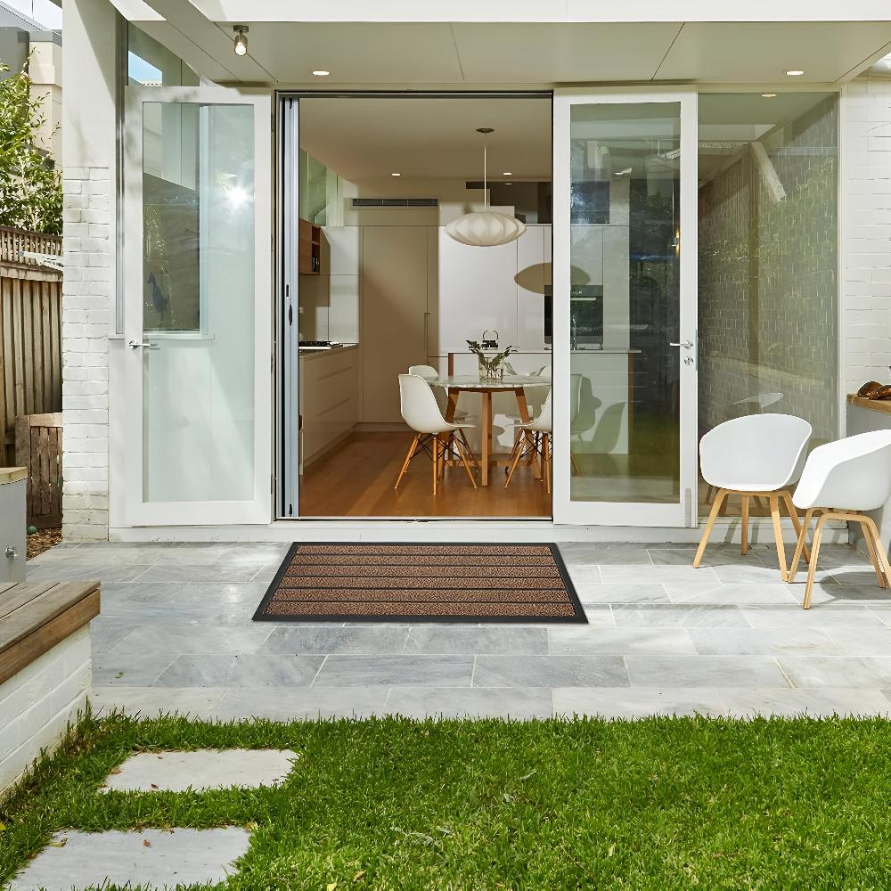 Heavy-Duty Stripe Door Mat with Non-Slip Backing