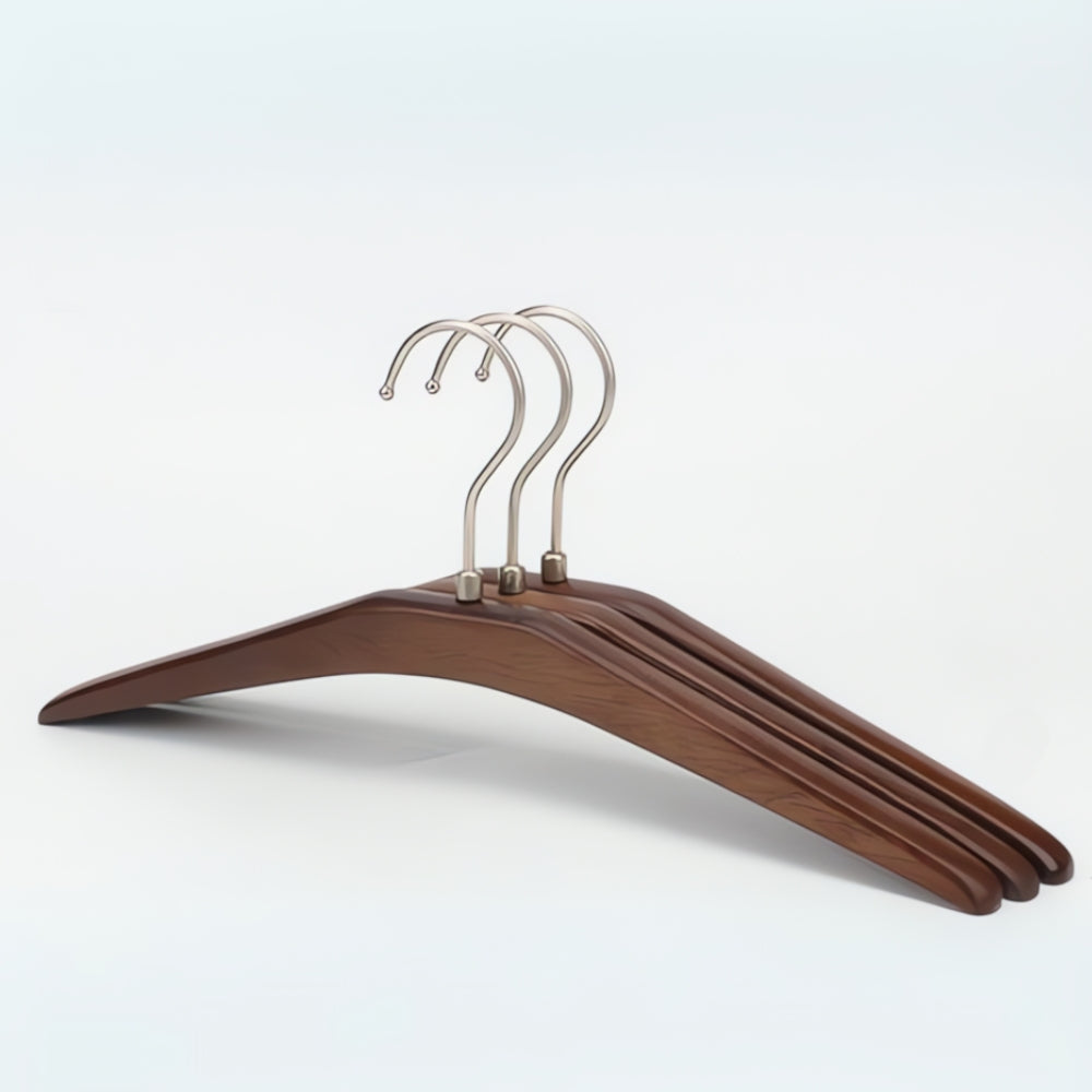 Wooden Non-Slip Clothing Hangers for Closet Organization