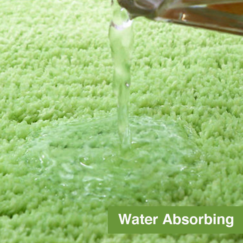 Solid Color Tufted Non-Slip Bath Mat