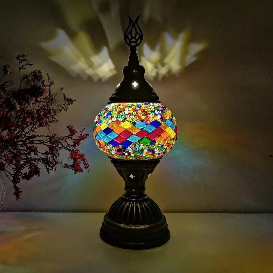 Colorful Handcrafted Mosaic Table Lamp