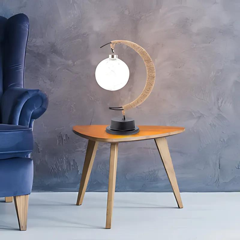 Elegant Glass LED Table Lamp for Enchanting Atmosphere