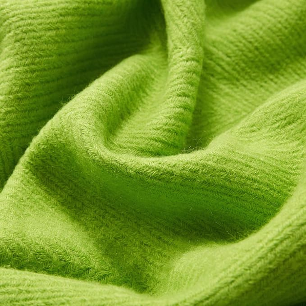 Chunky Knit Tassel Throw Blanket