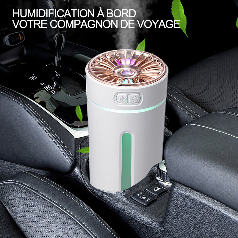 Portable Ultrasonic Car Humidifier with Colorful Lights