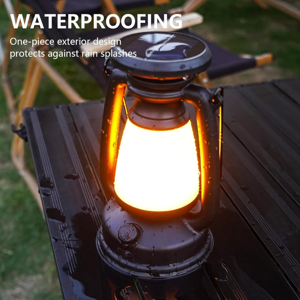Solar USB Rechargeable Dimmable Camping Lantern