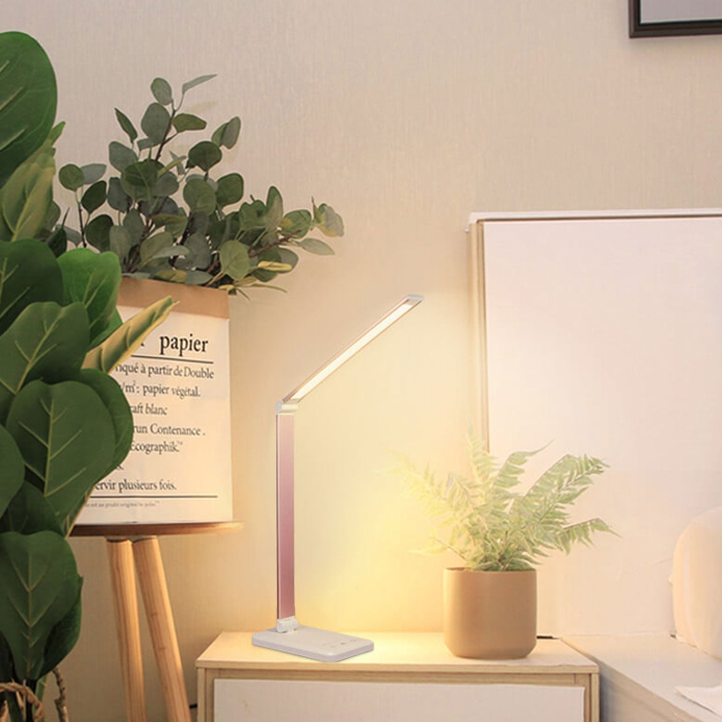 Foldable Dimmable LED Desk Lamp with Adjustable Color Temperature