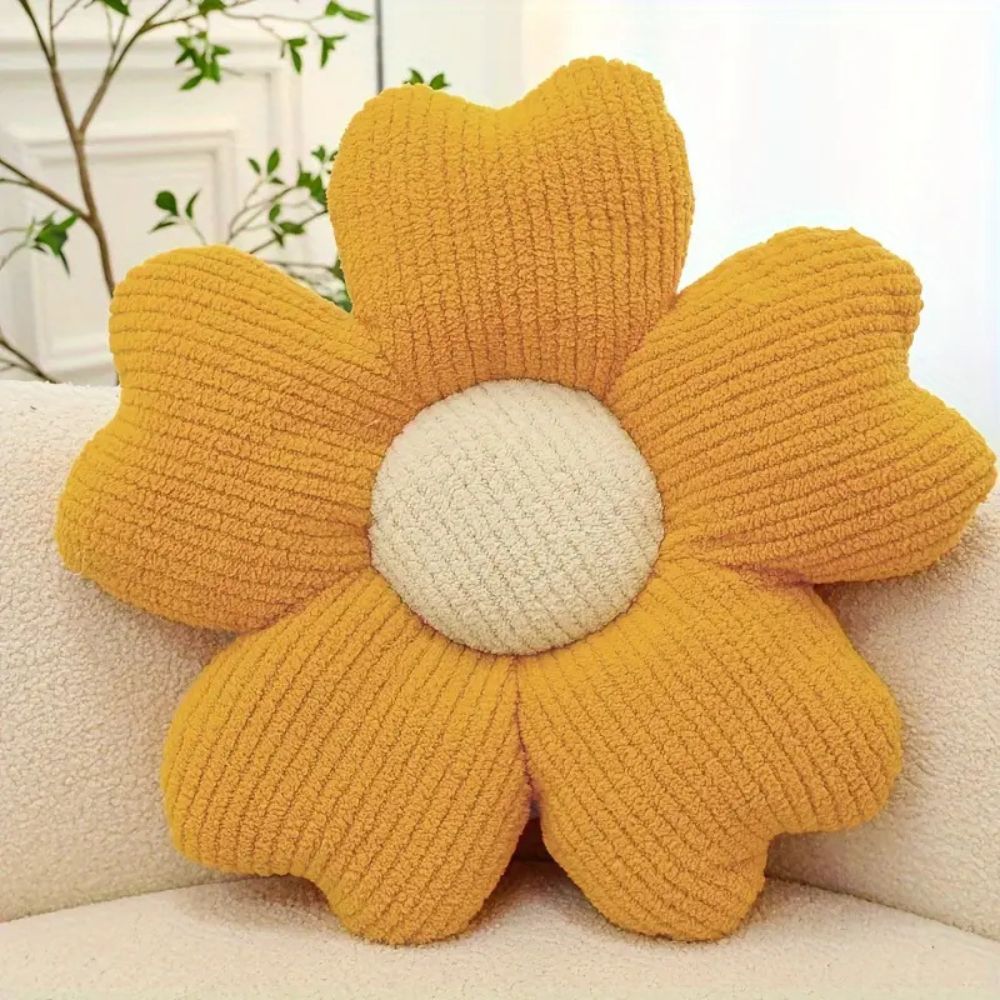 Flower Shaped Microfiber Cushion for Sofas and Chairs