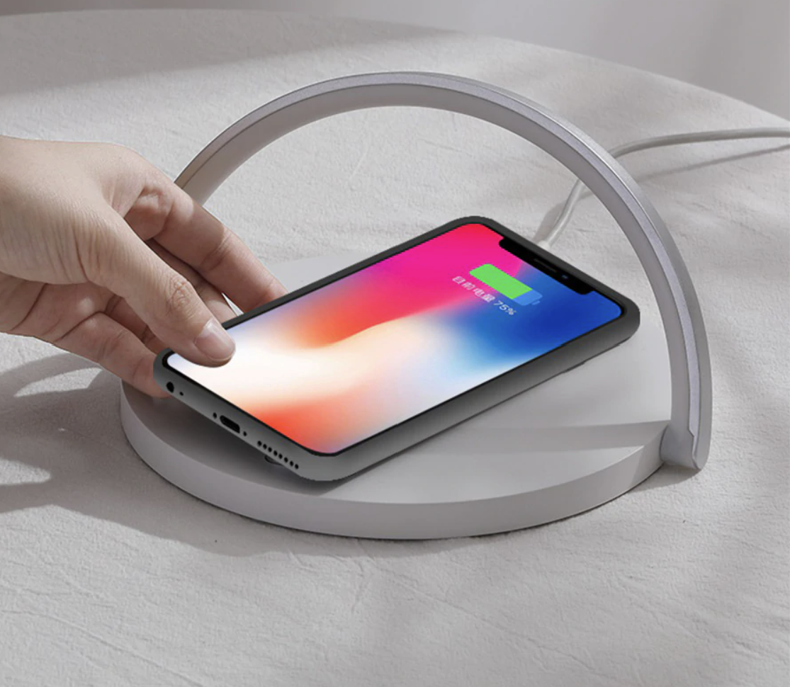 3-in-1 Wireless Charging Night Light with Adjustable LED Lamp