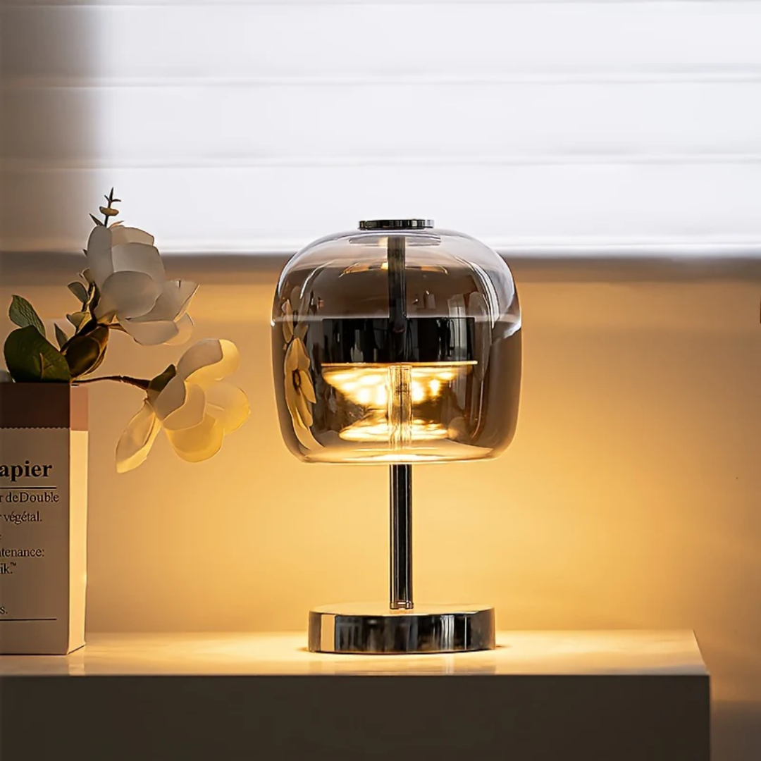 Dimmable Glass LED Table Lamp