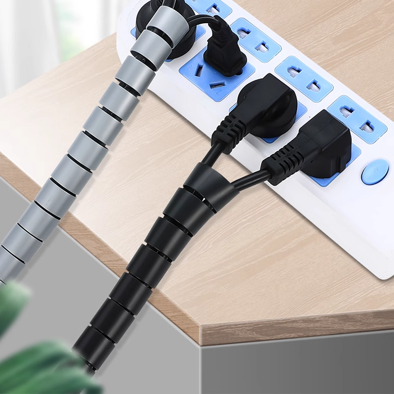 Spiral Cable Management Sleeve - Flexible Wire Organizer