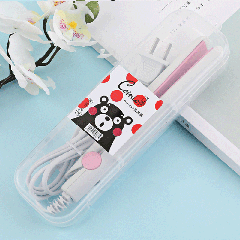 Mini Ceramic Hair Straightener for Curls and Waves