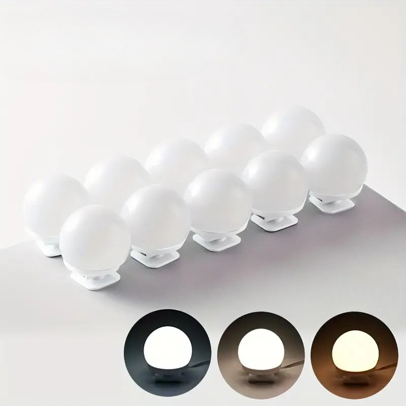 Dimmable LED Mirror Lighting with Adjustable Brightness and Color Temperature