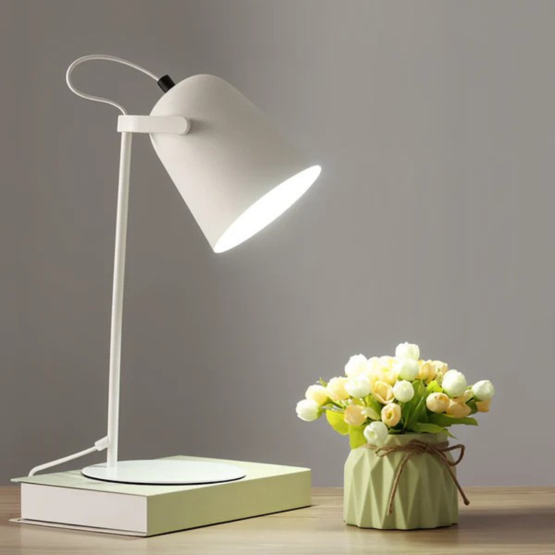 Modern Adjustable LED Desk Lamp in Yellow