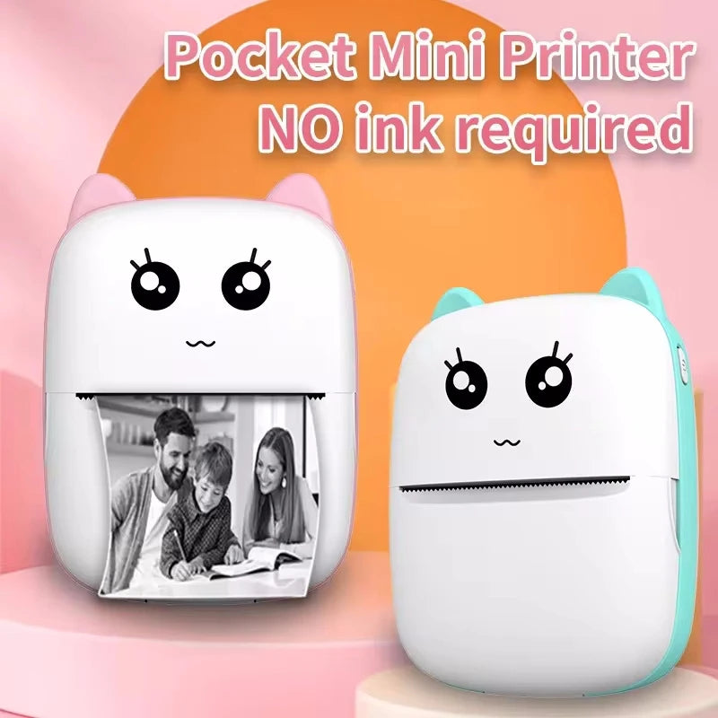 Mini Bluetooth Thermal Label Printer for Inkless Portable Printing