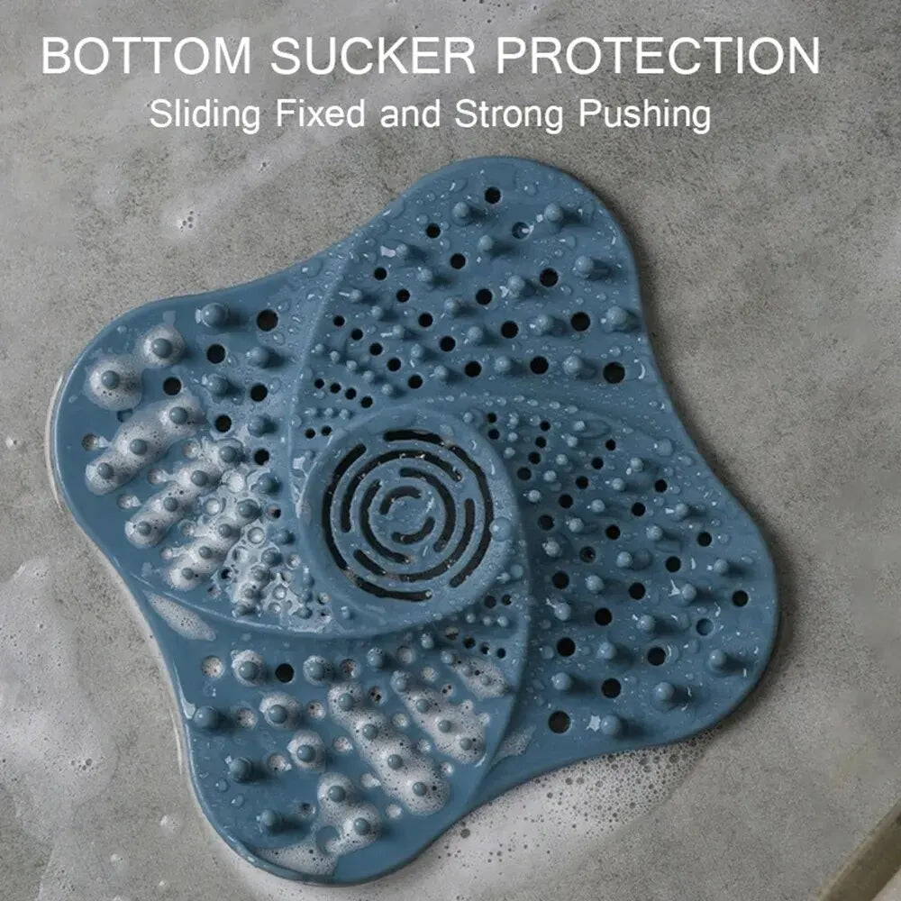 Spiral Shower Drain Hair Catcher with Suction Cups