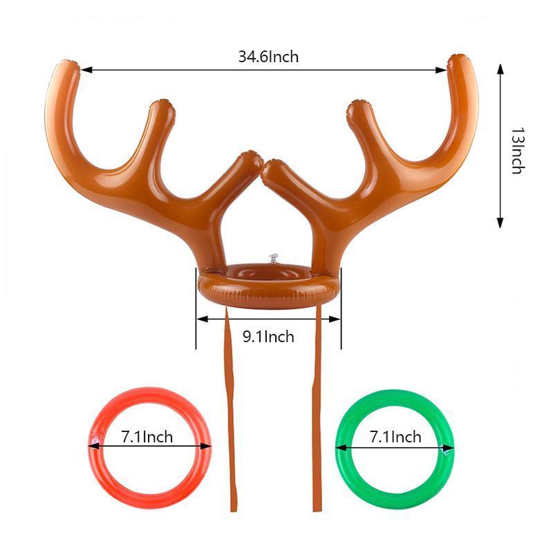 Inflatable Christmas Reindeer Ring Toss Game
