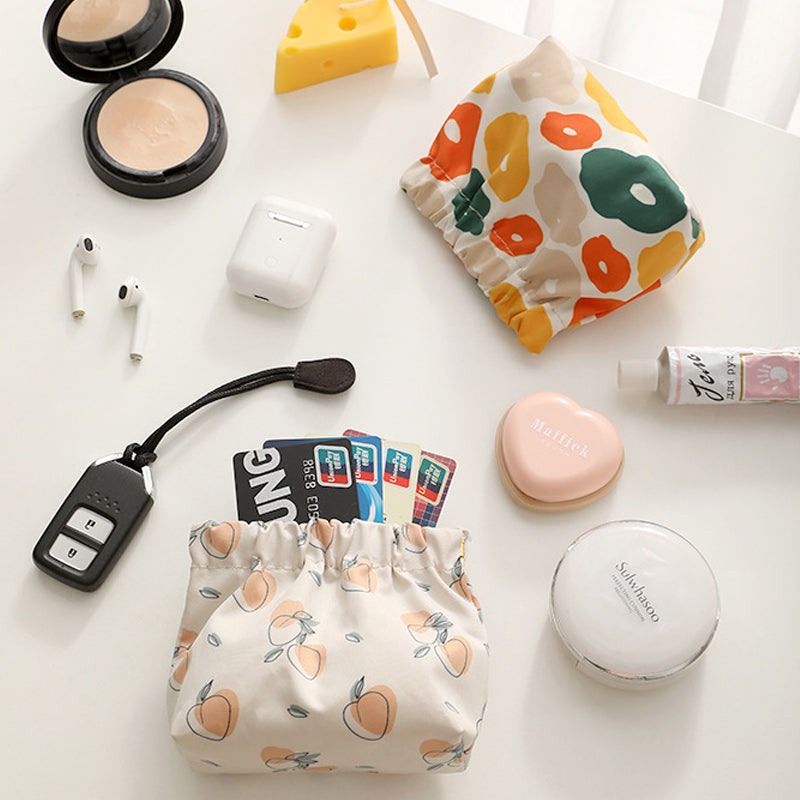 Mini Portable Knitted Fabric Wallet for Travel and Organization