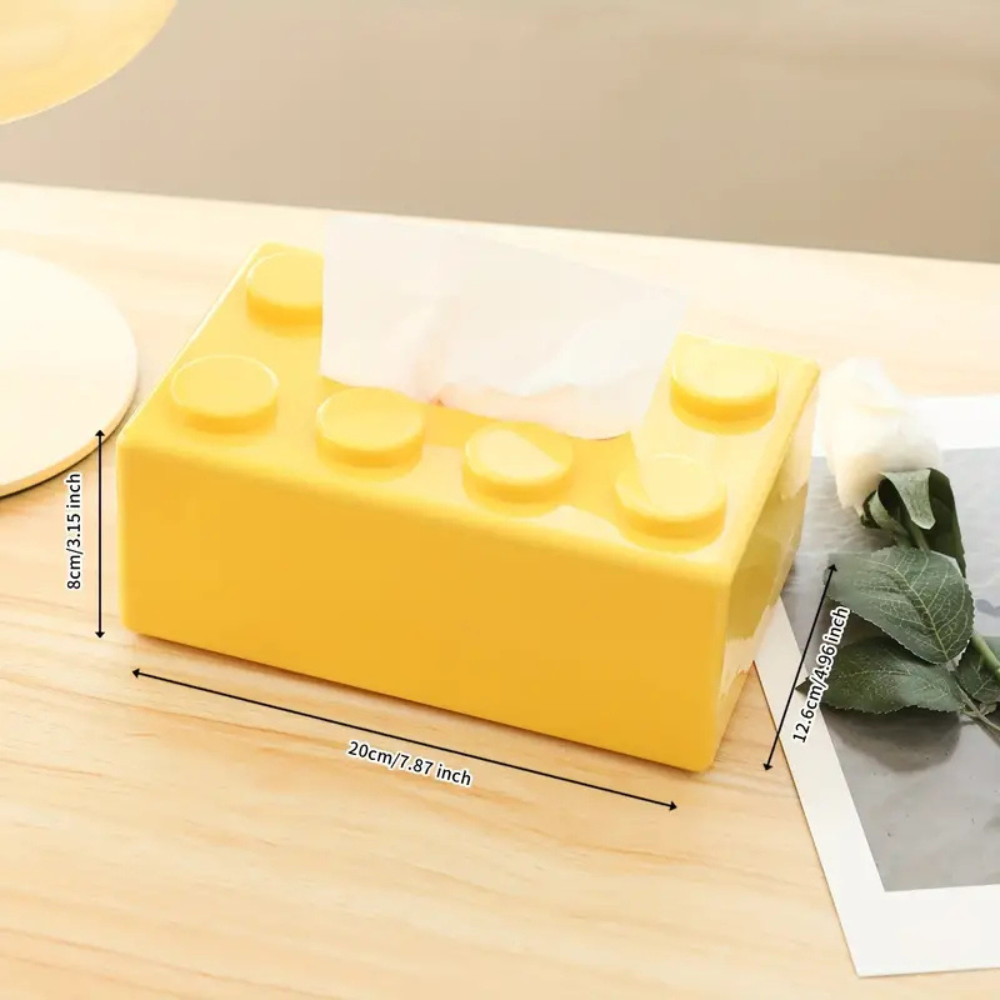 Building Blocks Tissue Holder - Colorful ABS Design