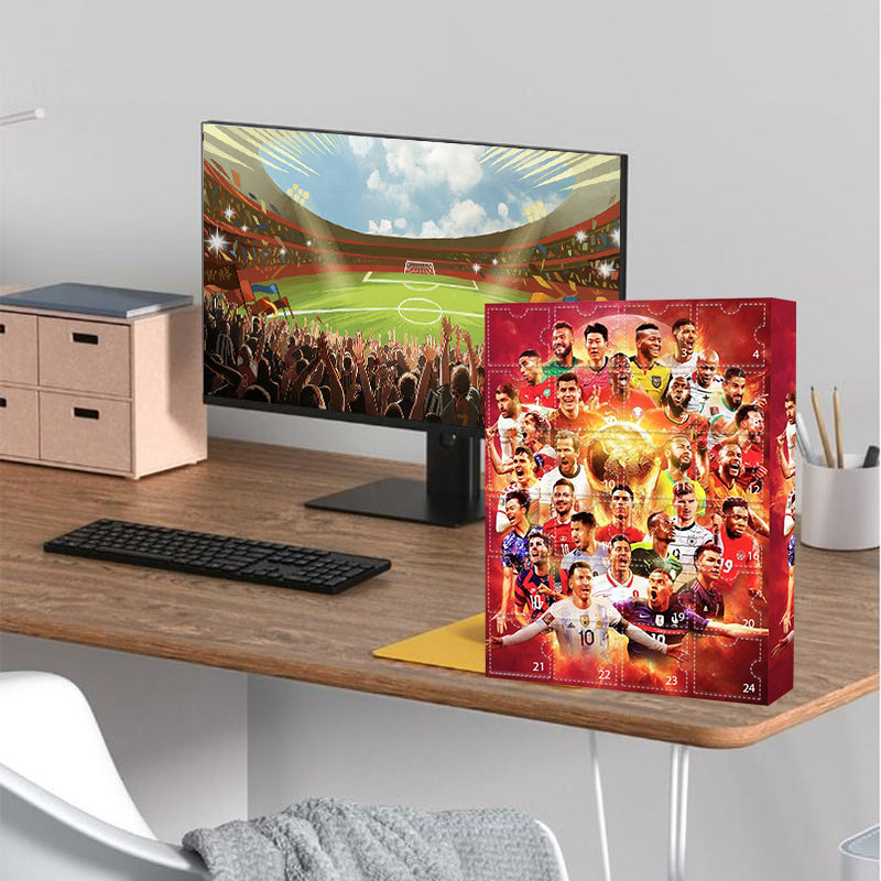 Football Advent Calendar 2025 with 24 Mini Figures