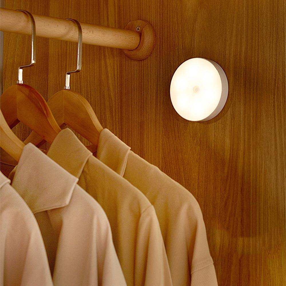 Rechargeable Motion Sensor LED Night Light with Magnetic Base