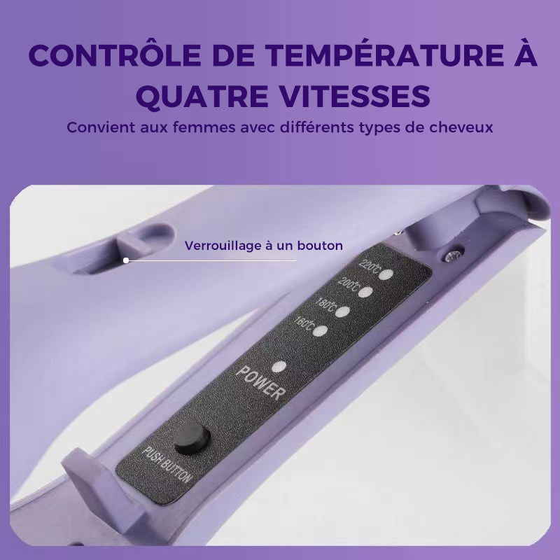 French Wave Hair Curler with Anti-Burn Design and Smart Temperature Control