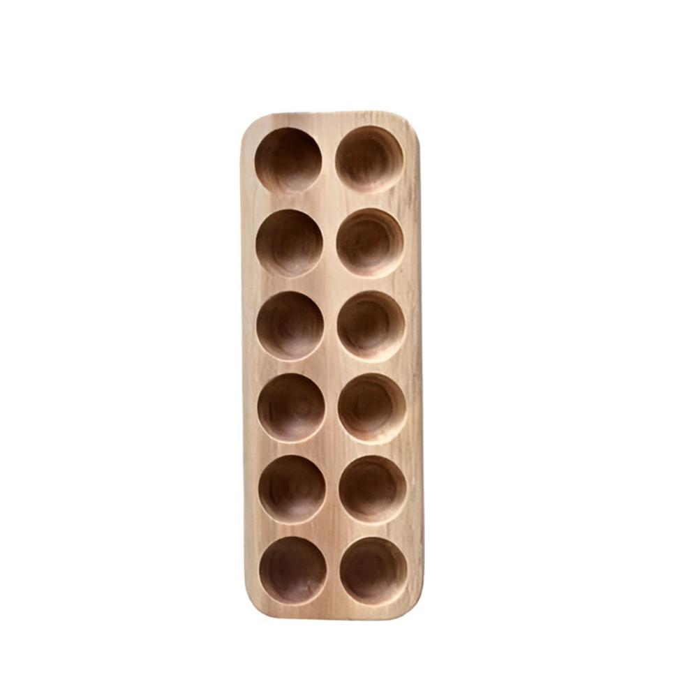 Sustainable Wooden Egg Tray for 12 Eggs